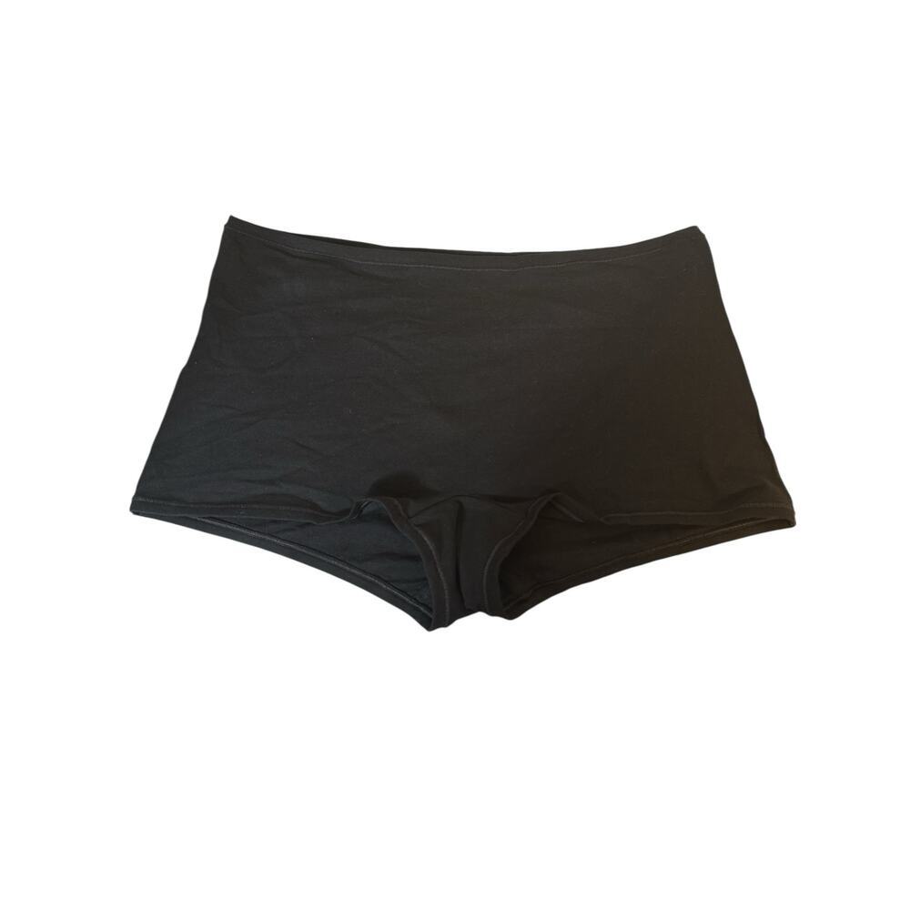 Quince Organic Cotton Boyshort Underwear Black Size L New - Picture 2 of 5